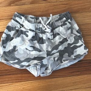 Gray and White Camo Shorts